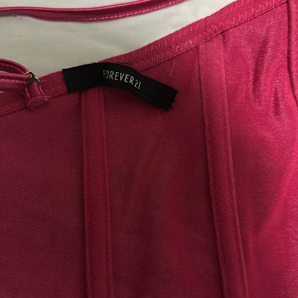 Forever 21 hot pink bustier top - Picture 5 of 5